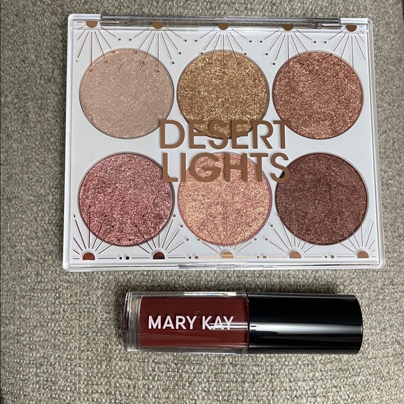Mary Kay Berry Lip Oil &Flower Desert Lights Eyeshadow Palette Bundle! NIP - Picture 5 of 10